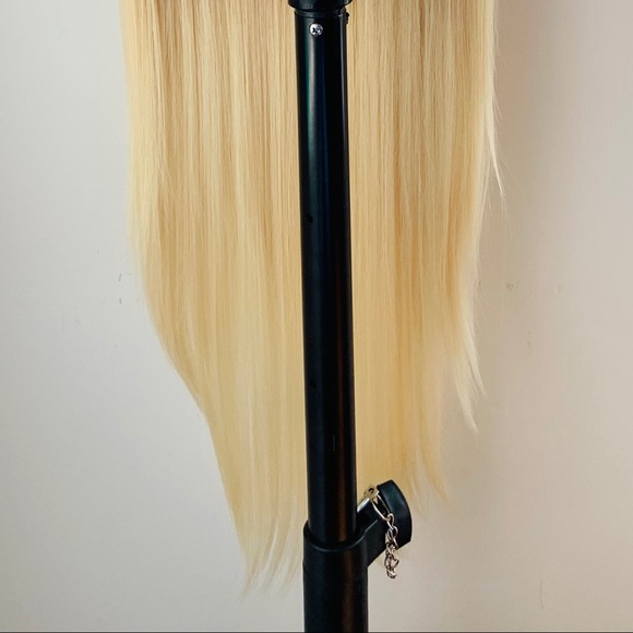 36” Ombre Golden Brown/Blonde Premium Fiber Lace Front Wig for Entertaining…. - Picture 9 of 11